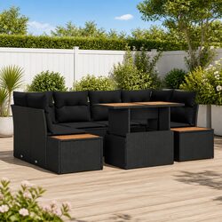 Elevate Your Patio with a Modular 9-Piece Sofa Set
