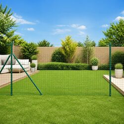 Stylish Green Embedded Fence Posts - 26pcs for Your Garden