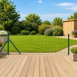 Enhance Your Garden with 10 x 0.8m Green Fence Panel Set