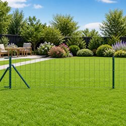 Enhance Your Outdoor Space with a Green Steel Mesh Fence 25 x 0.8 m