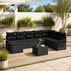 Elevate Your Outdoor Living with a Modular 9-Piece Sofa Set