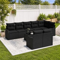 Enhance Your Outdoor Oasis with 9-Piece Sofa Set