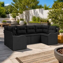 Transform Your Patio with a Stylish 6-Piece Sofa Set