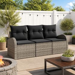 3 Piece Modular Garden Sofa Set for Outdoor Spaces