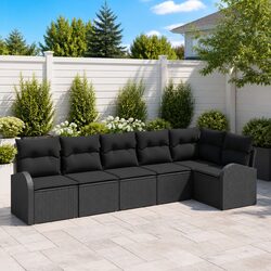 Enhance Your Outdoor Space with a 6-Piece Garden Sofa Set