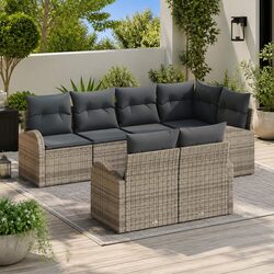 Outdoor 7pc Grey Garden Sofa Set for Modern Living
