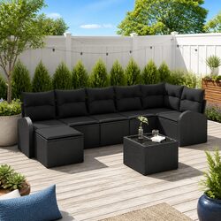 Transform Your Outdoor Space with 8-Piece Sofa Set