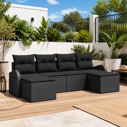 Enhance Your Outdoor Space with 6-Piece Sofa Set