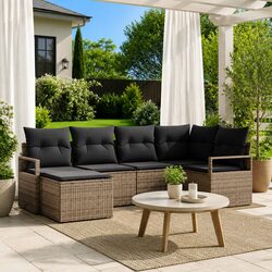 Transform Your Outdoor Space with This 6-Piece Sofa Set