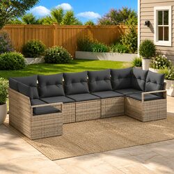 Transform Your Outdoor Space with 7-Piece Garden Sofa Set