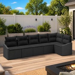 Elevate Your Outdoor Space with 6-Piece Garden Sofa Set