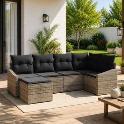 Enhance Your Garden with This 6-Seater Outdoor Sofa Set