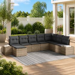 Enhance Your Outdoor Living with 8-Piece Garden Sofa Set