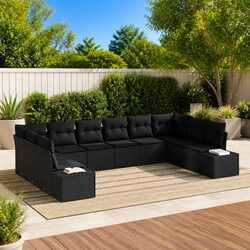 Enhance Your Outdoor Living with 10-Piece Sofa Set