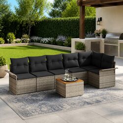 Enhance Your Outdoor Space with 7-Piece Garden Sofa Set