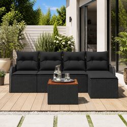 Enhance Your Patio with This Stylish Garden Sofa Set