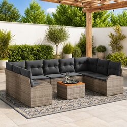 Elevate Your Outdoor Space with a 10-Piece Sofa Set