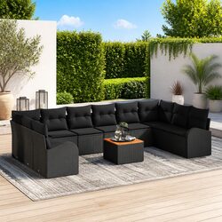 Elevate Your Outdoor Living with This 11-Piece Garden Sofa Set