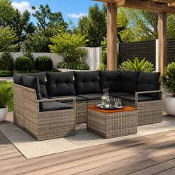 Enhance Your Outdoor Space with a 7-Piece Garden Sofa Set
