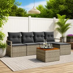 Transform Your Outdoor Space with Grey Modular Sofa Set