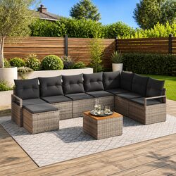 Transform Your Outdoor Space with 9-Piece Sofa Set