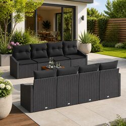 Elevate Your Outdoor Space with This 9-Piece Sofa Set