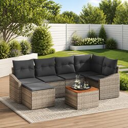 Enhance Your Outdoor Living with a 7-Piece Sofa Set
