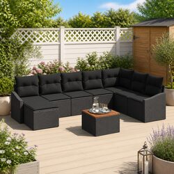 Enhance Your Outdoor Living with 9 Piece Garden Sofa Set