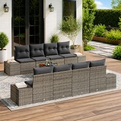 Create Your Outdoor Oasis with this 9 Piece Sofa Set