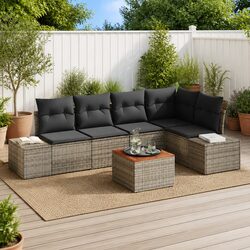 Stylish 6-Piece Garden Sofa Set for Your Outdoor Oasis