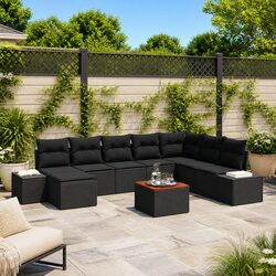 Enhance Your Outdoors with a Modular 9-Piece Sofa Set