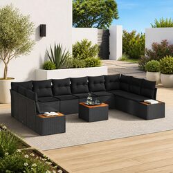 Transform Your Outdoor Space with this 10-Piece Sofa Set