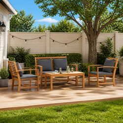 Transform Your Outdoor Area with This 4-Piece Sofa Set
