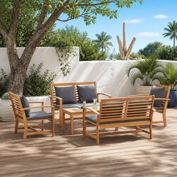 Outdoor Garden Sofa Set – 5 Pieces for Modern Living
