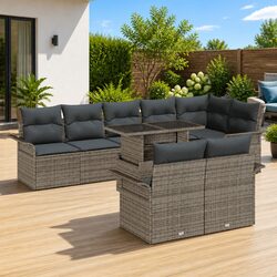 Transform Your Outdoor Space with 9-Piece Sofa Set