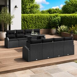 Enhance Your Outdoor Space with 9-Piece Garden Sofa Set