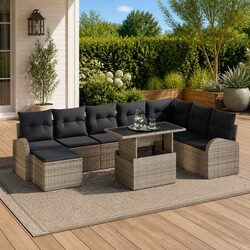 Transform Your Outdoor Space with This 9-Piece Sofa Set