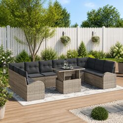 Outdoor 11-Piece Modular Sofa Set - Elevate Your Space