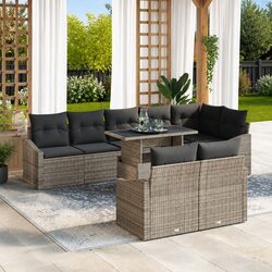 Enhance Your Outdoor Space with 9-Piece Sofa Set