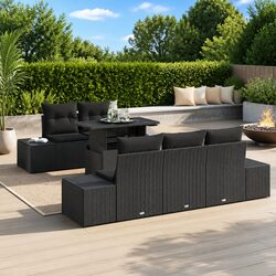 Transform Your Outdoors with This 6-Piece Garden Sofa Set