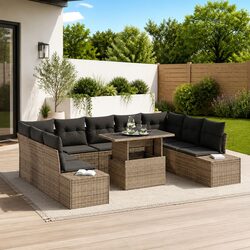 Elevate Your Outdoor Space with a 10-Piece Sofa Set