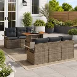 Enhance Your Outdoor Living with this 7 Seater Sofa Set