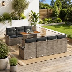 Elevate Your Garden with This Versatile 8-Piece Sofa Set
