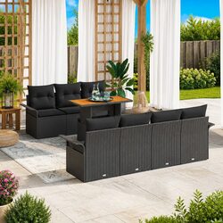 Stylish 8-Piece Outdoor Furniture Set with Modular Sofa