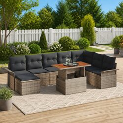 Transform Your Outdoor Space with This 9-Piece Sofa Set