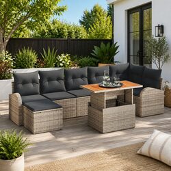 Enhance Your Outdoor Space with This 8 Piece Sofa Set