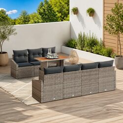 Enhance Your Garden with an 8 Piece Modular Sofa Set
