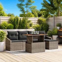 Transform Your Outdoor Space with a Modular 6-Piece Sofa Set
