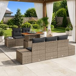 Elevate Your Outdoor Space with a 6-Piece Modular Sofa Set