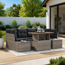 Enhance Your Outdoor Space with 7-Piece Garden Sofa Set